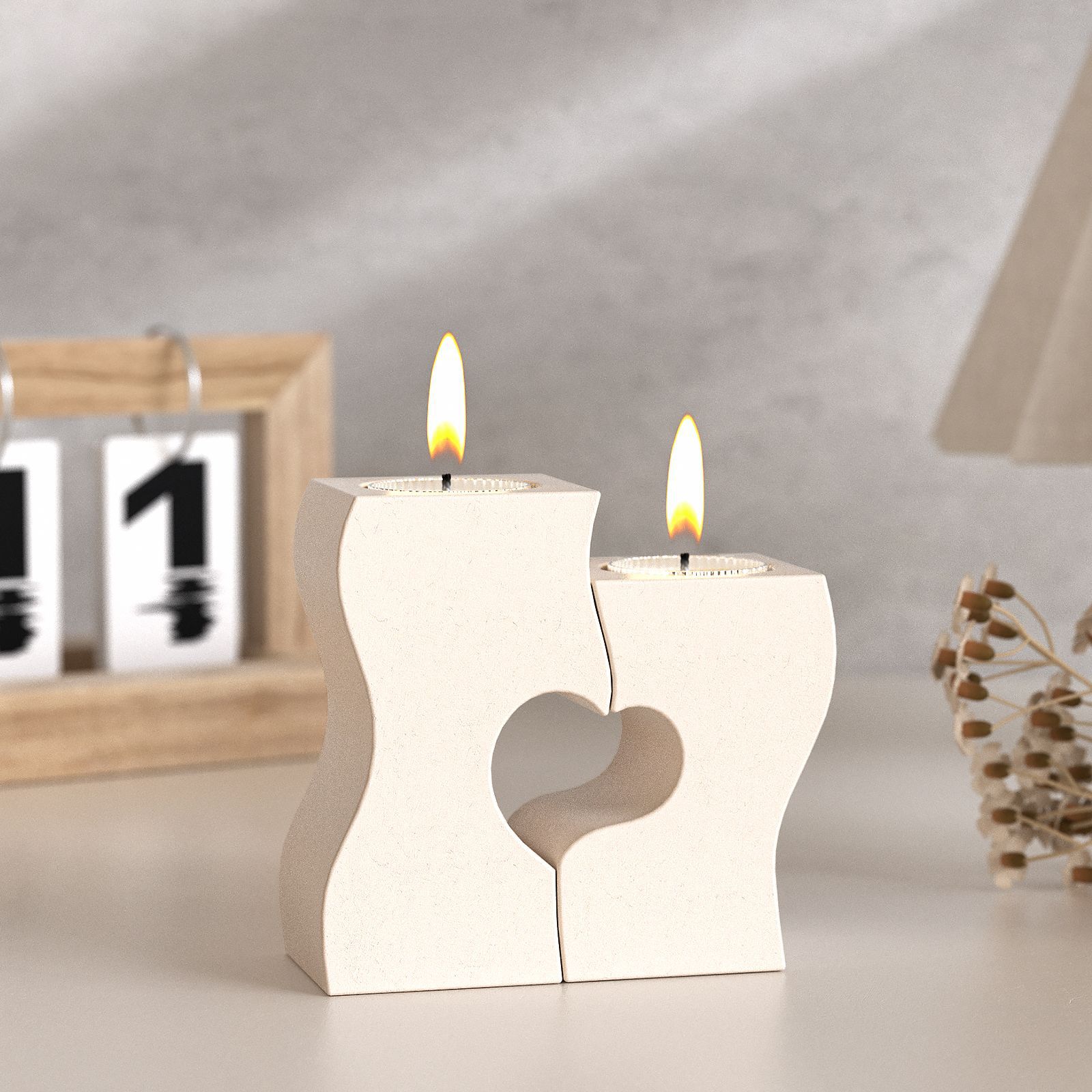 Candle Supply - S Cuore Candeliere Stampi in Silicone