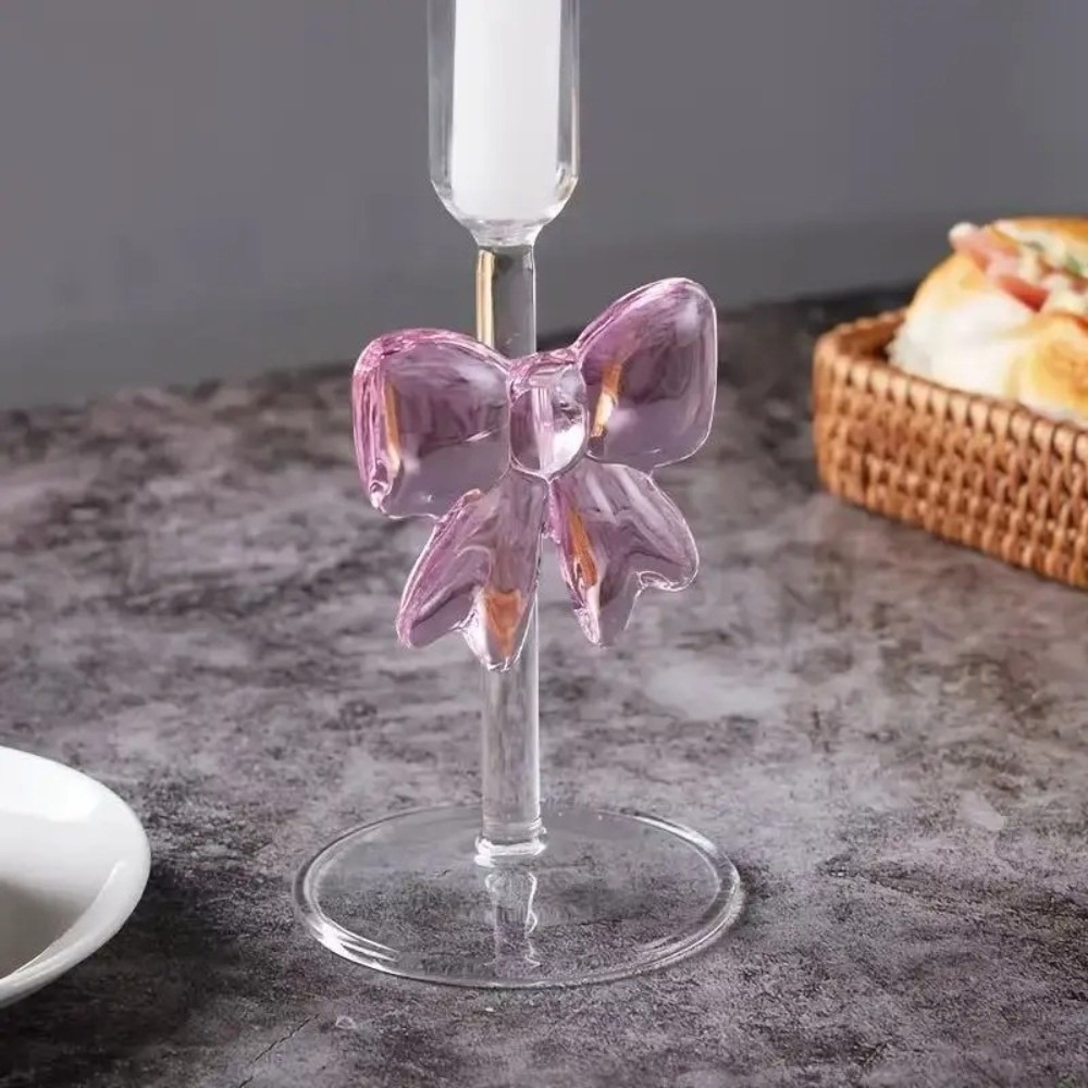Candle Glass Supplies - Portacandele in Vetro Trasparente a Forma