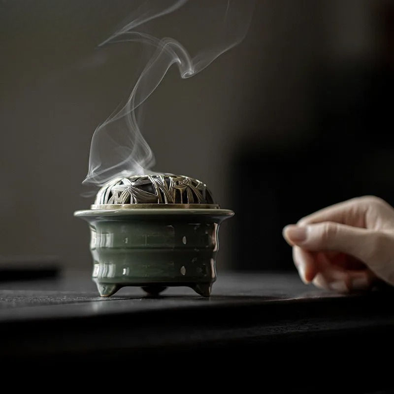 Porta Incenso in Celadon Yue K - Candle Glass Supplies recensione e prezzo
