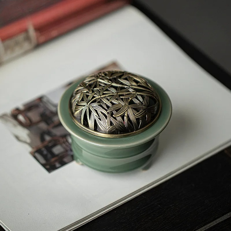 Porta Incenso in Celadon Yue K - Candle Glass Supplies recensione e prezzo