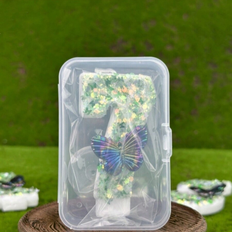 1Pc Verde Paillettes Numero 0- - Candle Supply recensione e prezzo